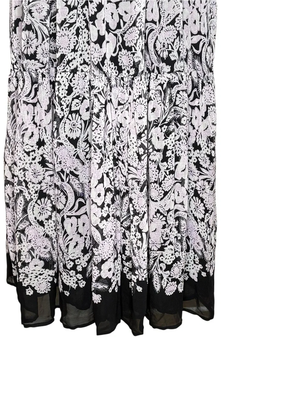 Anthropologie Floral Smocked Square Neck Midi Dress | L